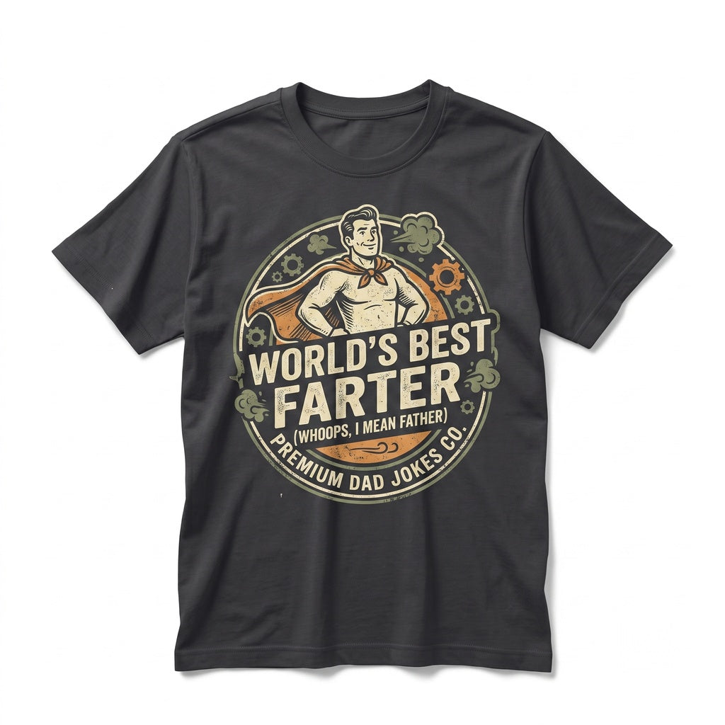 Worlds Best Farter I Mean Father Funny Coffee Mug Novelty Dad Birthday Ceramic Cup Fathers Day Present Unisex TShirt