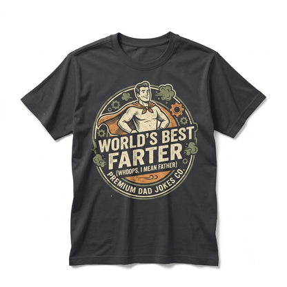 Worlds Best Farter I Mean Father Funny Coffee Mug Novelty Dad Birthday Ceramic Cup Fathers Day Present Unisex TShirt