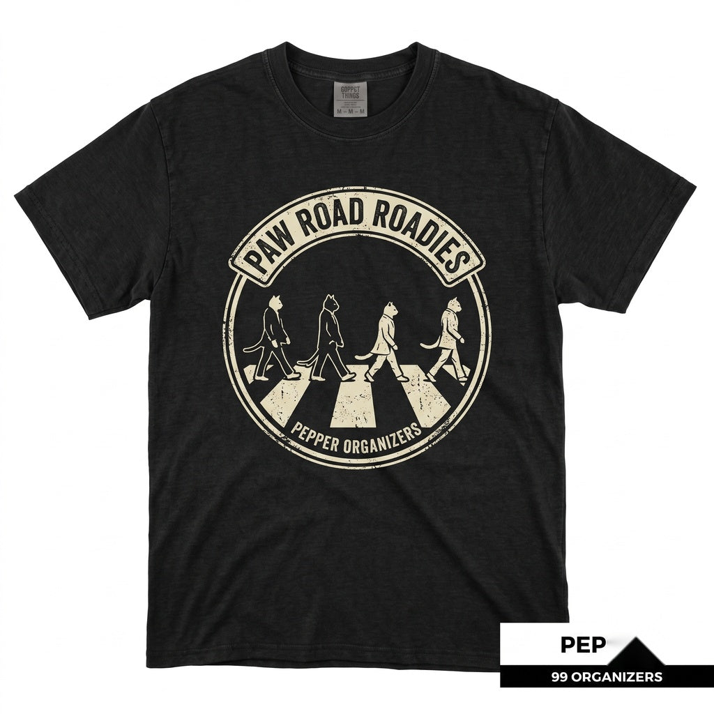 Retro Cat Graphic Vintage Rock Band Album Cover Funny Music Lover Gift Dad Streetwear Unisex TShirt