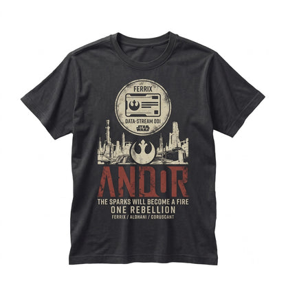 Vintage Cassian Rebel Sci-Fi Series Graphic Merch Mon Mothma Fan Apparel Unisex TShirt
