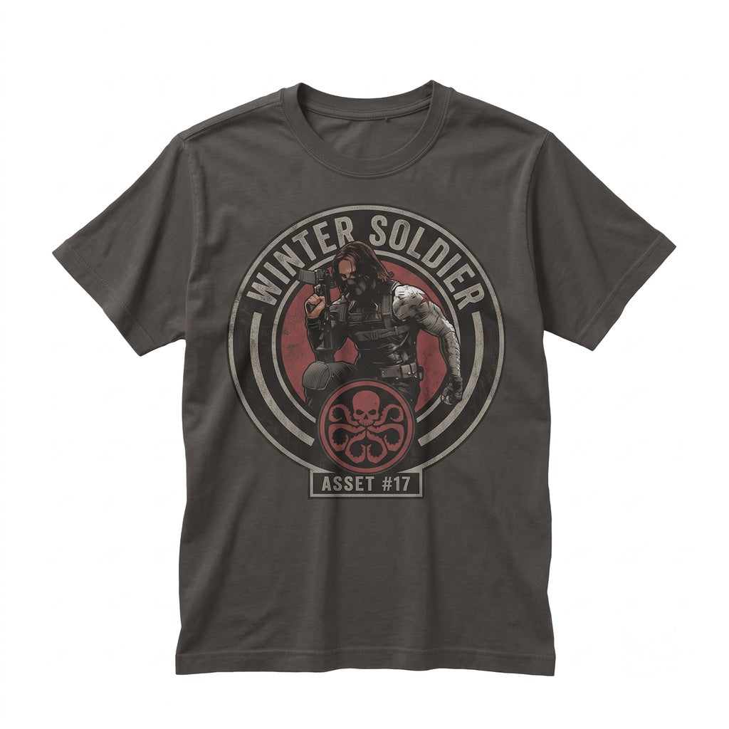 Vintage Bucky Barnes Retro Graphic Superhero Assassin Apparel Unisex TShirt