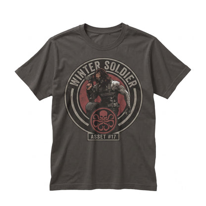 Vintage Bucky Barnes Retro Graphic Superhero Assassin Apparel Unisex TShirt