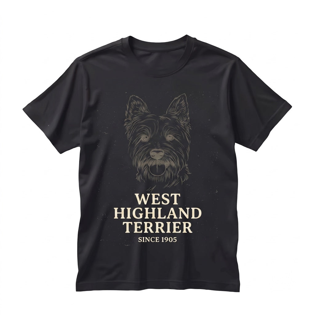 West Highland Terrier Crewneck, Cute Dog Breed Graphic Apparel, Pet Animal Lover Gift Unisex TShirt