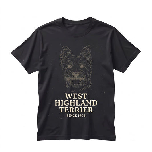 West Highland Terrier Crewneck, Cute Dog Breed Graphic Apparel, Pet Animal Lover Gift Unisex TShirt