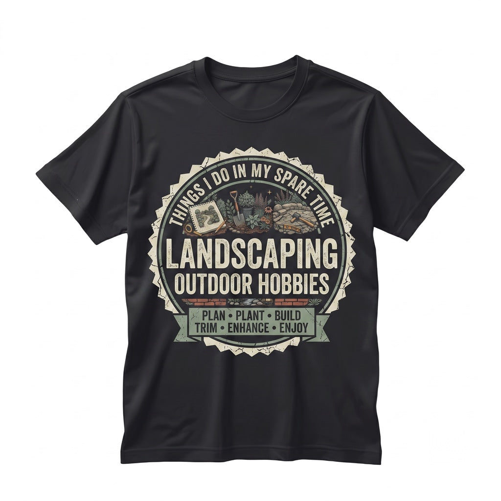 Gardener Landscape Design Graphic Lawn Care Landscaping Work Apparel Unisex TShirt
