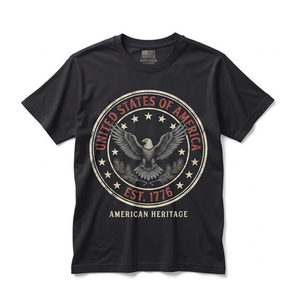 Patriotic USA Eagle 4th of July America 250th Anniversary Vintage Americana Graphic Unisex TShirt