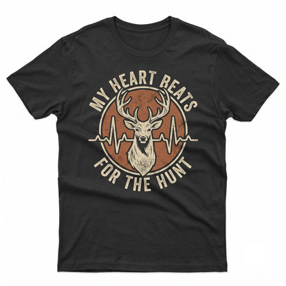 Deer Hunting Buck Heartbeat Pulse Hunter Lover Men Outdoor Graphic Unisex TShirt
