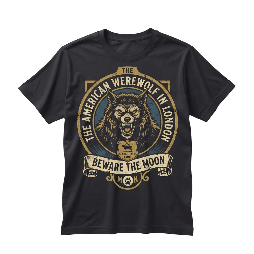 Vintage 1980s Cult Horror Film Werewolf Graphic Top, Youth Small Unisex TShirt