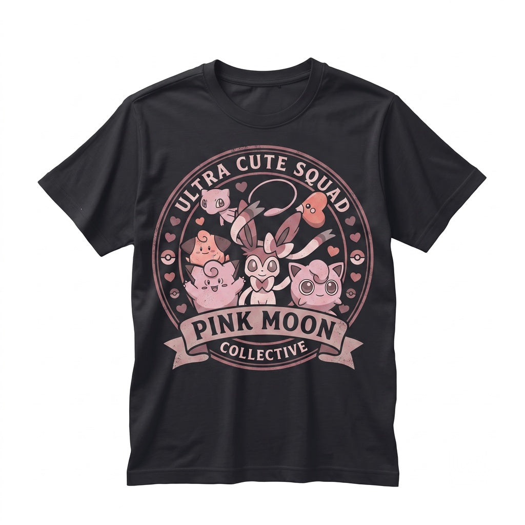 Kawaii Pink Monster Pastel Anime Graphic Gamer Fan Gift Cute Japanese Cartoon Unisex TShirt