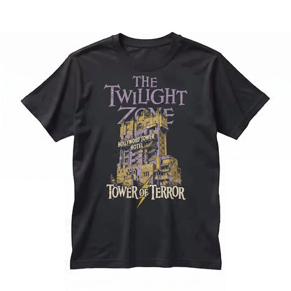 Retro Mystery Elevator Theme Park Destination Front Back Graphic Apparel Unisex TShirt