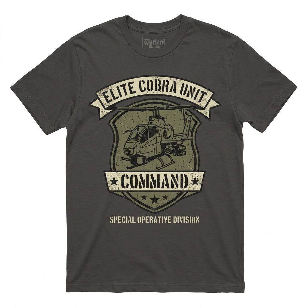 Vintage Retro Tactical Snake Military Emblem Graphic Apparel Unisex TShirt