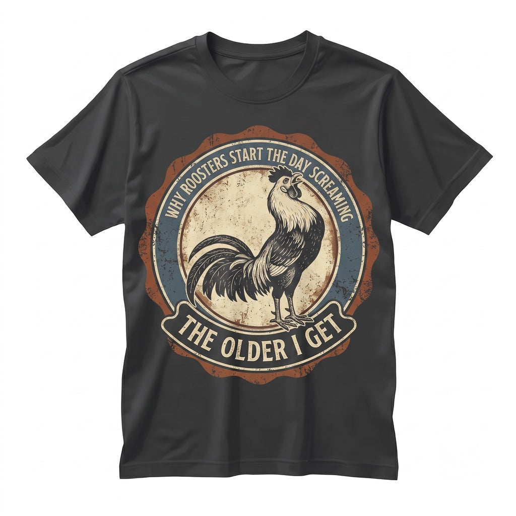 Funny Rooster Chicken Lover Gift Farm Animal Graphic Men Women Unisex TShirt