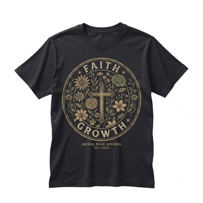 Christian Floral Cross Faith Based Bible Verse Graphic Jesus Gift Church Women Unisex TShirt