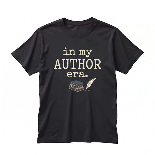 Author Writer Gift Typewriter Font Vintage Novelist Literary Aesthetic Apparel Unisex TShirt