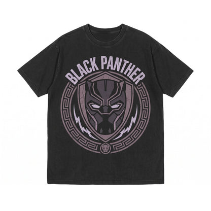 Oversized Wakanda Forever Graphic Tchalla Tribute Superhero Fan Gift Apparel Black Unisex TShirt