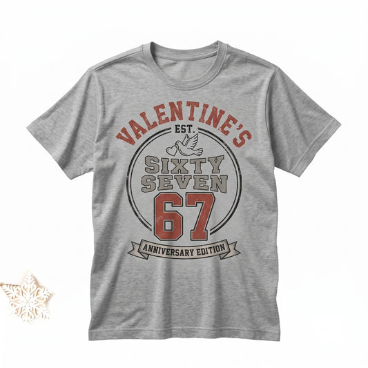 Coquette Valentine 67 Six Seven Preppy Bow Pink Red Checkered Cute Hearts Graphic Unisex TShirt