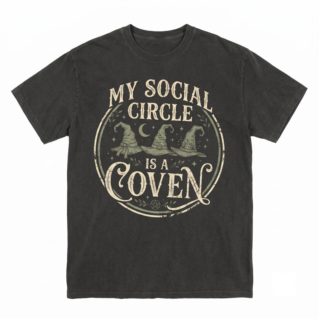 Funny Witch Coven Halloween Introvert Sarcastic Spooky Graphic Unisex TShirt