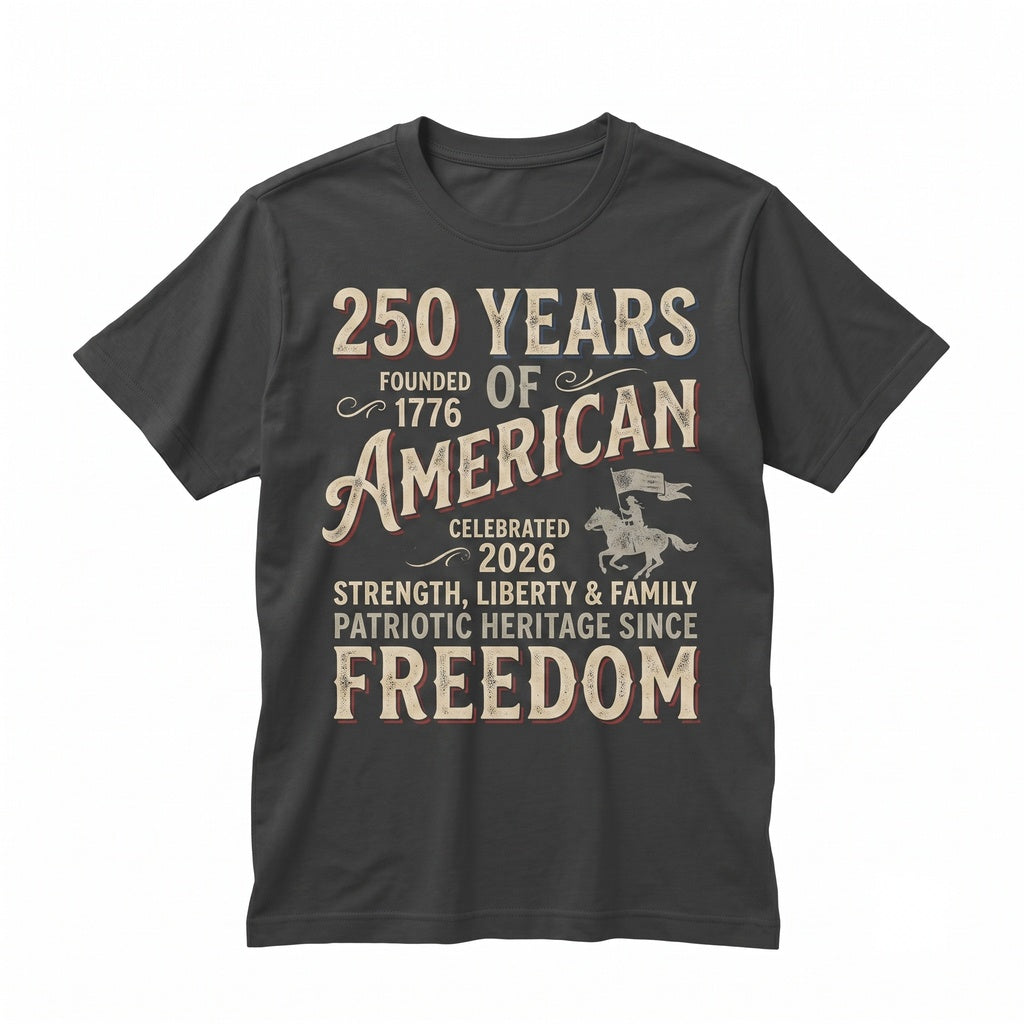 America 250th Anniversary Faith Family Freedom Independence Day 4th July Christian Church Patriotic Gift Unisex TShirt