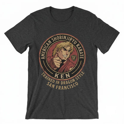 Ken Masters Fighting Game Graphic Cotton Apparel Unisex TShirt