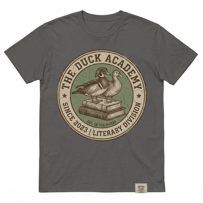 Retro Cute Reading Duck Graphic Vintage Book Lover Funny Farm Animal Aesthetic Gift Apparel Unisex TShirt