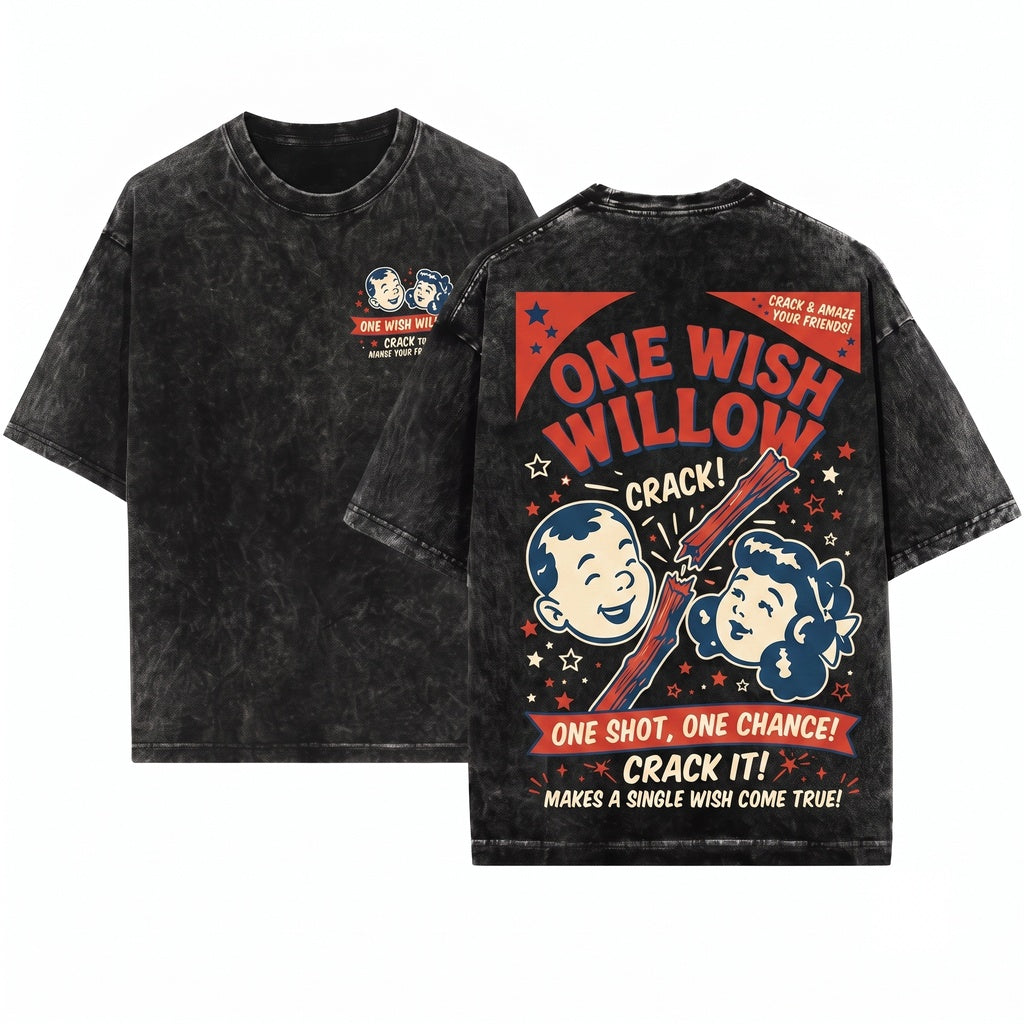 One Wish Willow Box Horror Movie Graphic Obsession Unisex Wash T-Shirt