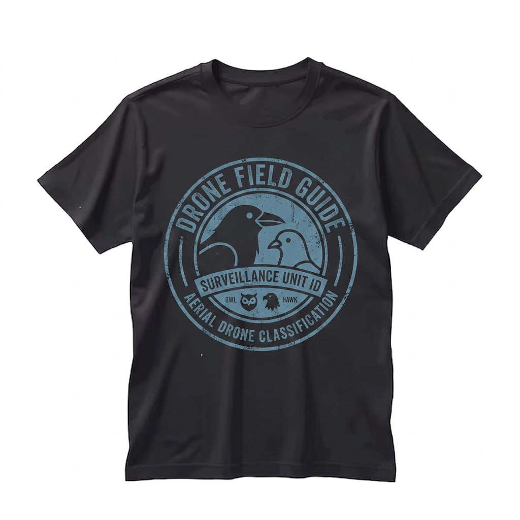 Funny Birds Drone Field Guide Conspiracy Theory Humor Birdwatching Ornithologist Gift Unisex TShirt