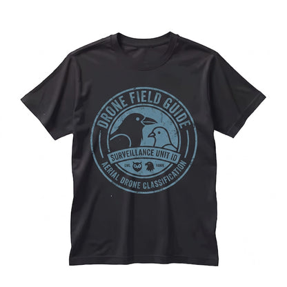 Funny Birds Drone Field Guide Conspiracy Theory Humor Birdwatching Ornithologist Gift Unisex TShirt