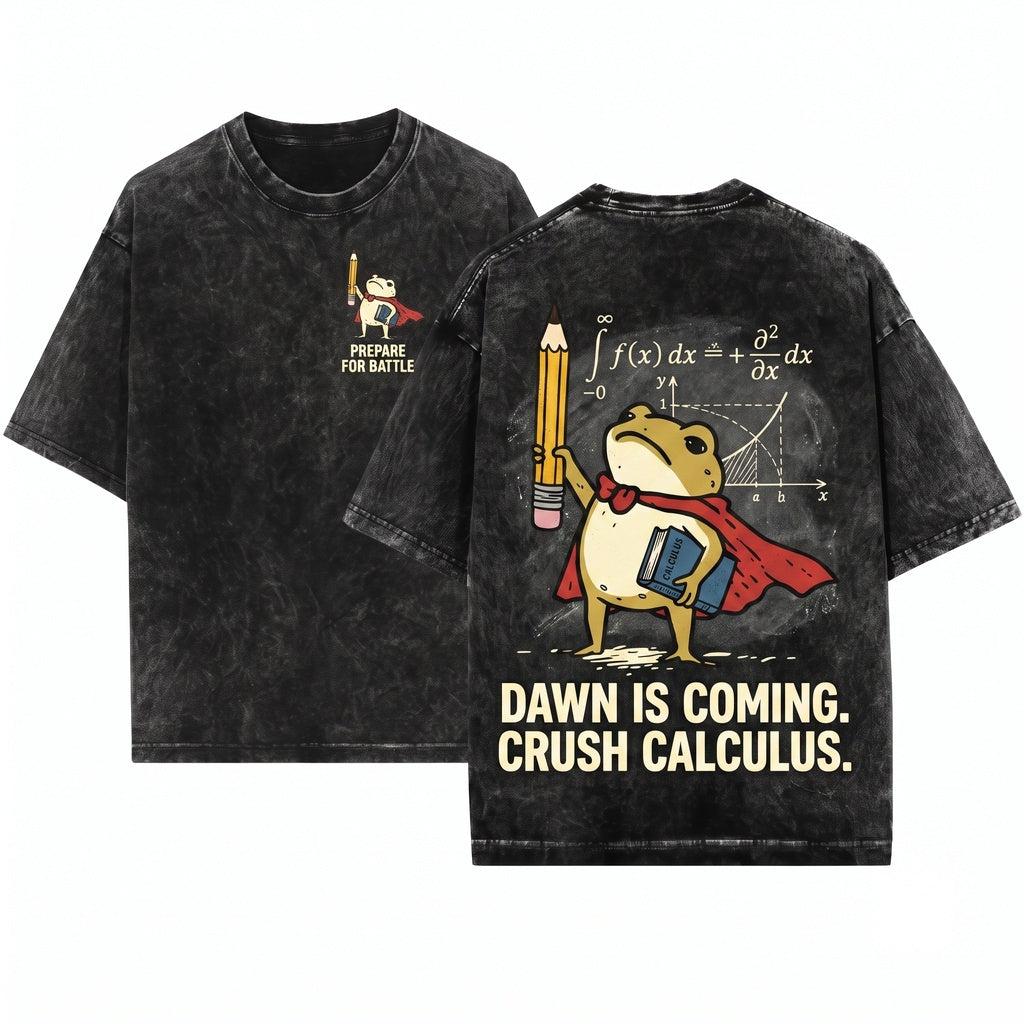 We Test At Dawn Funny Frog Teacher Exam Day Humor Outfit Unisex Wash T-Shirt