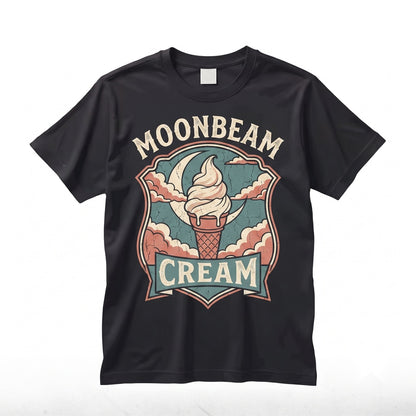 Moonbeam Celestial Ice Cream Graphic Retro Unisex TShirt