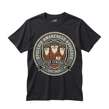 Funny Otter Dyslexia Sarcastic Spelling Literacy Graphic Humor Pun Gift Apparel Unisex TShirt
