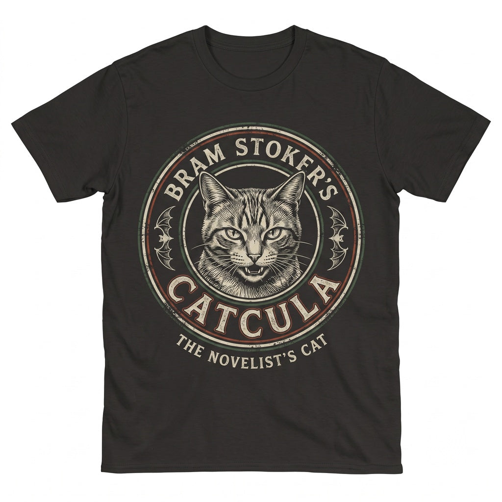 Funny Catcula Vampire Graphic Grunge Vintage 80s 90s Retro Witchy Goth Emo Punk Unisex TShirt