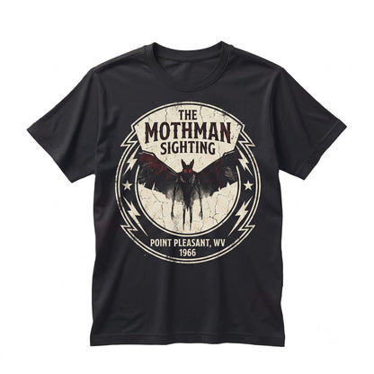 Mothman Cryptid Graphic Dark Fantasy Gothic Horror Monster Spooky Halloween Gift Unisex TShirt