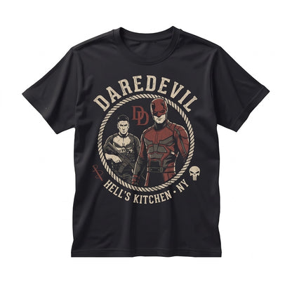 Oversized Matt Murdock Daredevil Born Again Comic Book Graphic Retro Punisher Vigilante Superhero Apparel Unisex TShirt