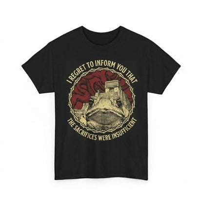 I Regret To Inform You Funny Vintage Japanese Frog Graphic Novelty Retro Cotton Top Unisex TShirt