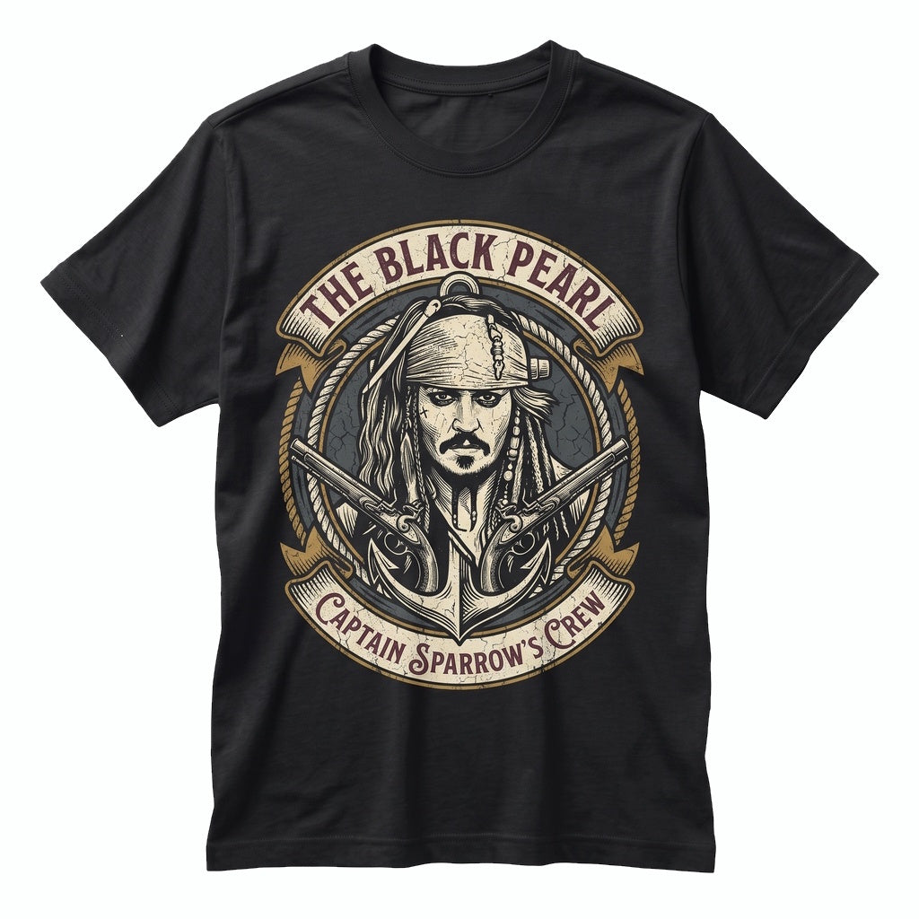 Vintage Jack Sparrow Pirate Captain Theme Park Ride Retro Graphic Merch Gift Unisex TShirt