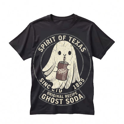 Cute Spooky Soda Ghost Spiced Cherry Pop Drink Lover Graphic Gift Unisex TShirt