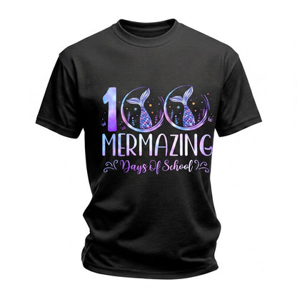 100th Mermazing Days Of School Mermaid Cute Girls Student Teacher Gift Unisex TShirt