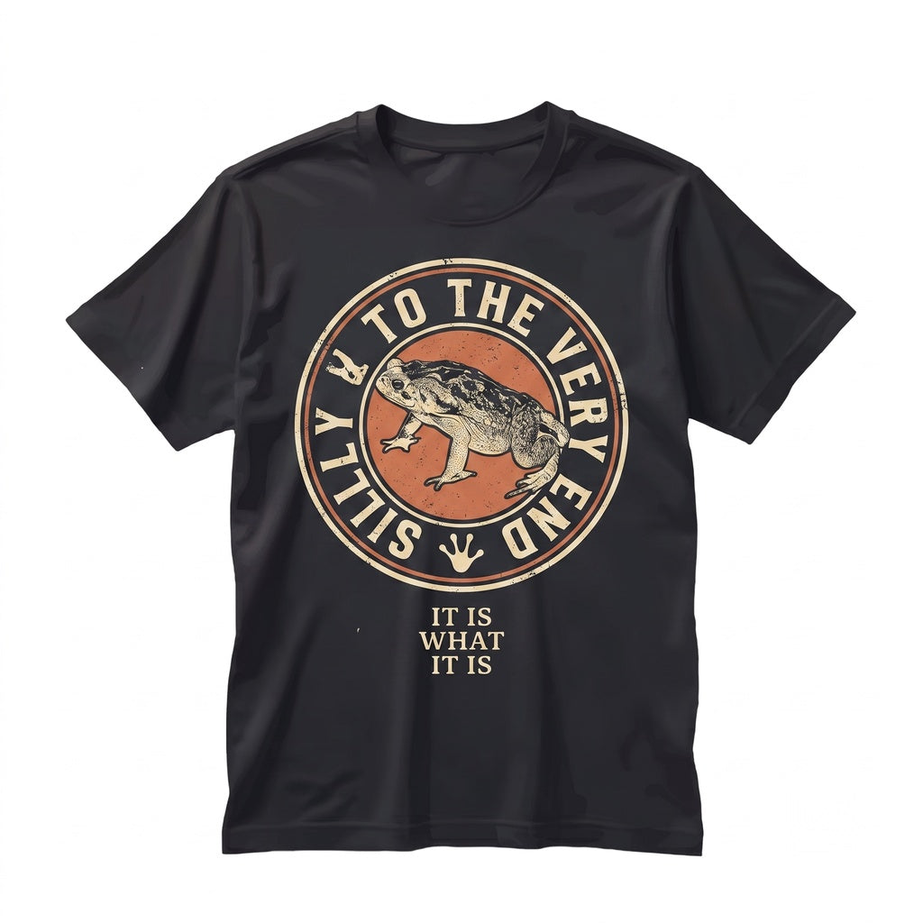 Funny It Is What It Is Frog Meme Graphic Sarcastic Novelty Quote Cotton Top Unisex TShirt
