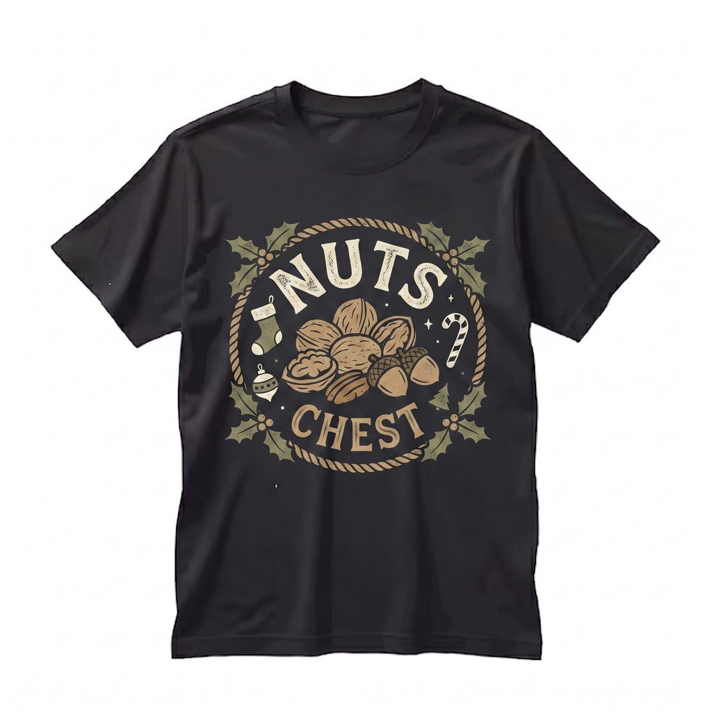 Funny Chest Nuts Matching Christmas Long Sleeve Xmas Couple Humorous Family Rude Apparel Unisex TShirt