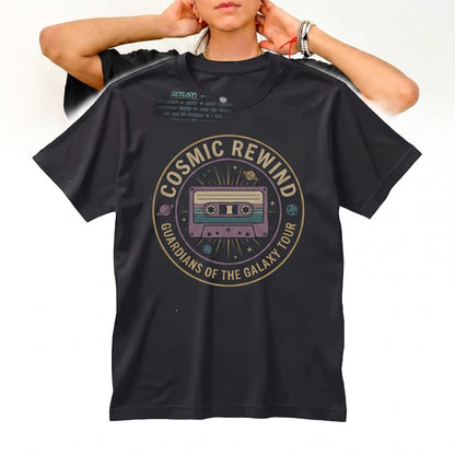 Galactic Protectors Space Coaster Retro Cassette Theme Park Tour Adventure Unisex TShirt