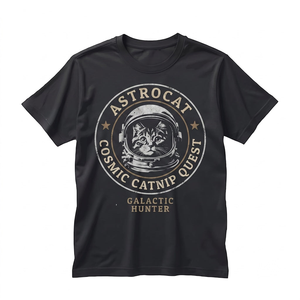 Space Astronaut Kitty Graphic Novelty Cosmic Galaxy Funny Pet Lover Gift Unisex TShirt