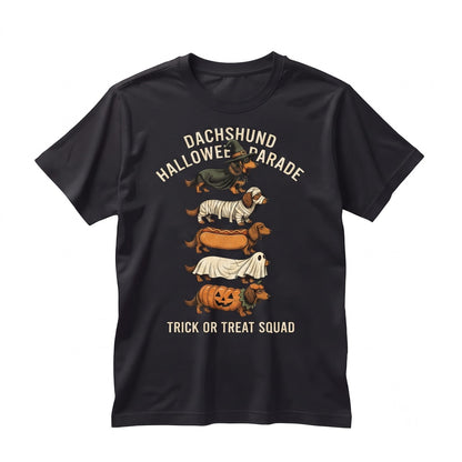 Halloween Dachshund Costumes Spooky Wiener Dog Graphic Apparel Unisex TShirt