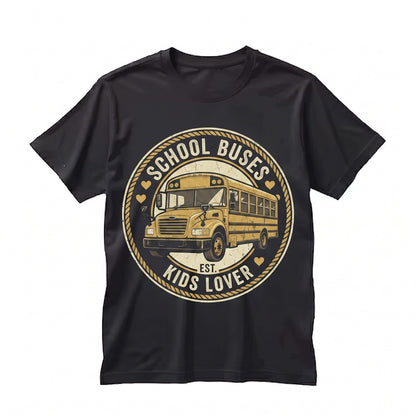 Yellow School Bus Driver Birthday Gift Graphic Transportation Vehicle Apparel Unisex TShirt