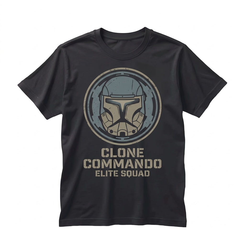 Oversized Clone Commando Trooper Bad Batch Galactic Theme Park Graphic Apparel Vintage Cotton Unisex TShirt