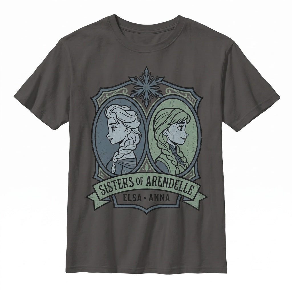 Ice Queen Snow Princess Sisters Sublimation Clipart Digital Download Graphic DTG Print Unisex TShirt