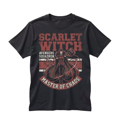 Vintage Scarlet Witch Wanda Maximoff Retro Chaos Magic Superhero Graphic Gift Unisex TShirt