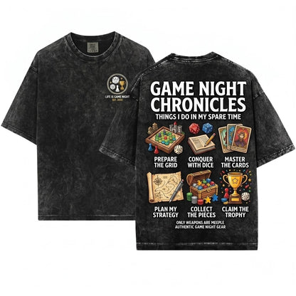 Board Game Gamer Things I Do In My Spare Time Unisex Wash T-Shirt
