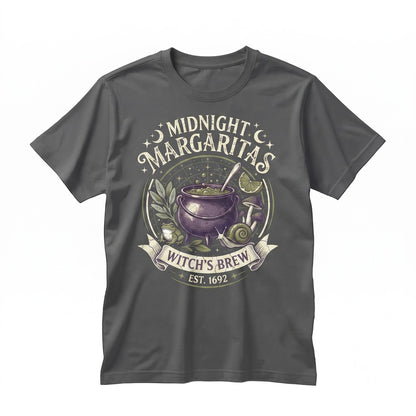 Retro Midnight Margaritas Spooky Season Halloween Movie Girls Tequila Gift Unisex TShirt
