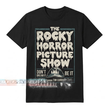 Vintage Cult Musical Cinema Graphic Apparel in Charcoal Gray, Unisex TShirt