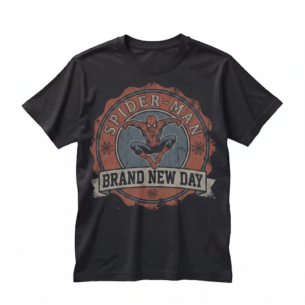 Vintage Spidey Brand New Day Retro Comic Book Hero Graphic Fan Gift Unisex TShirt